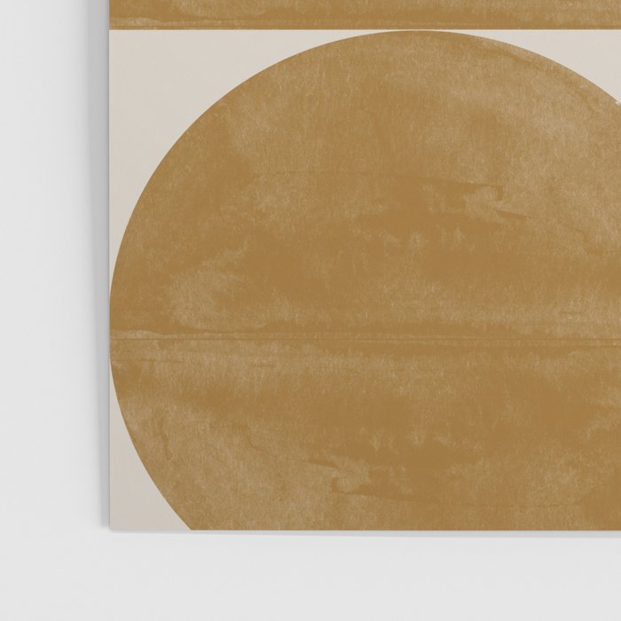 Mid Century Modern Mustard Graphic Poster Gallery Image 3