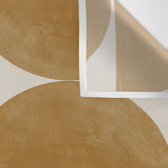 Mid Century Modern Mustard Graphic Wall Tapestry Gallery Image 3