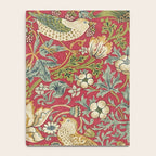 William Morris Vintage Strawberry Thief Red Crimson Slate Notebook Gallery Image 4