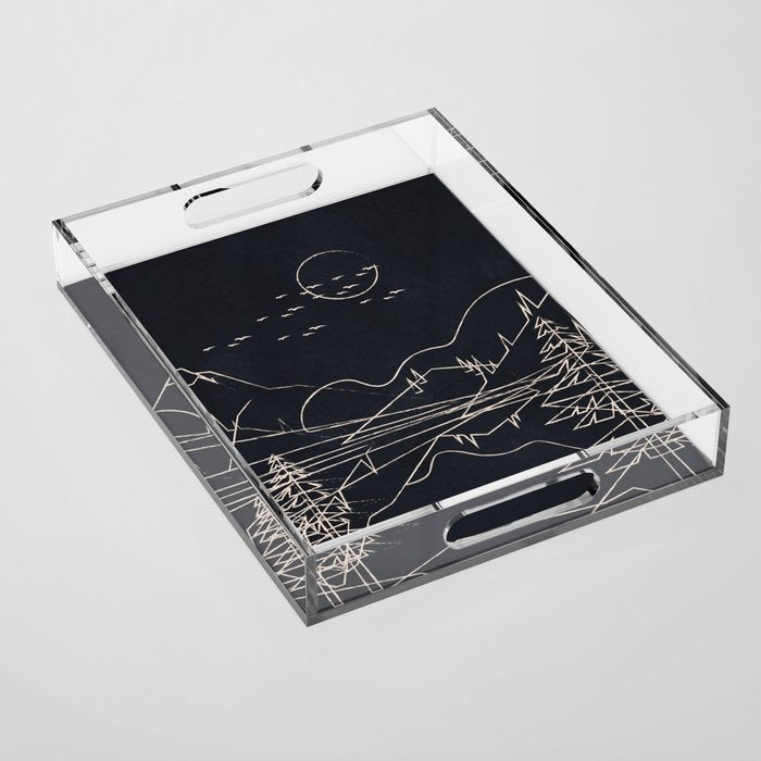 Minimalist Landscape 1 Acrylic Tray Gallery Image 1