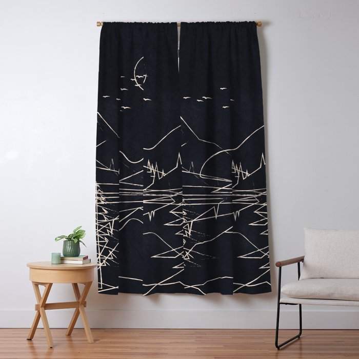 Minimalist Landscape 1 Window Curtain Gallery Image 5