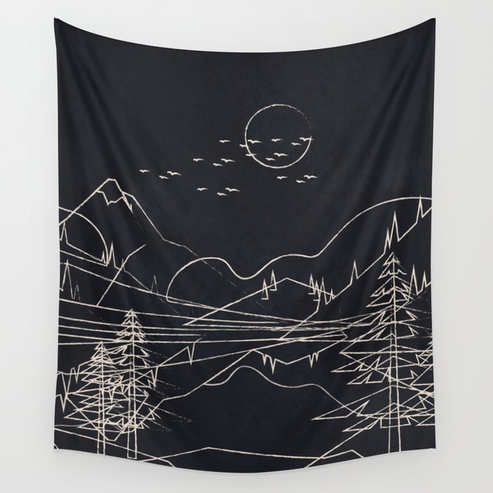 Minimalist Landscape 1 Wall Tapestry Gallery Image 4
