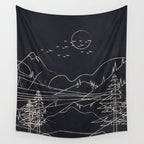 Minimalist Landscape 1 Wall Tapestry Gallery Image 4