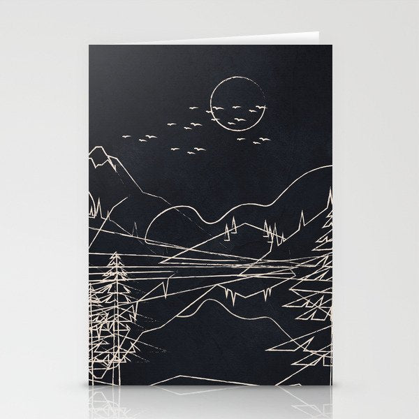 Minimalist Landscape 1 Stationery Card Gallery Image 2