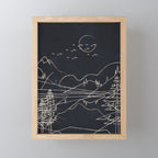 Minimalist Landscape 1 Mini Art Print Gallery Image 1