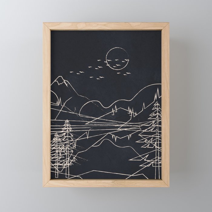 Minimalist Landscape 1 Mini Art Print Gallery Image 1