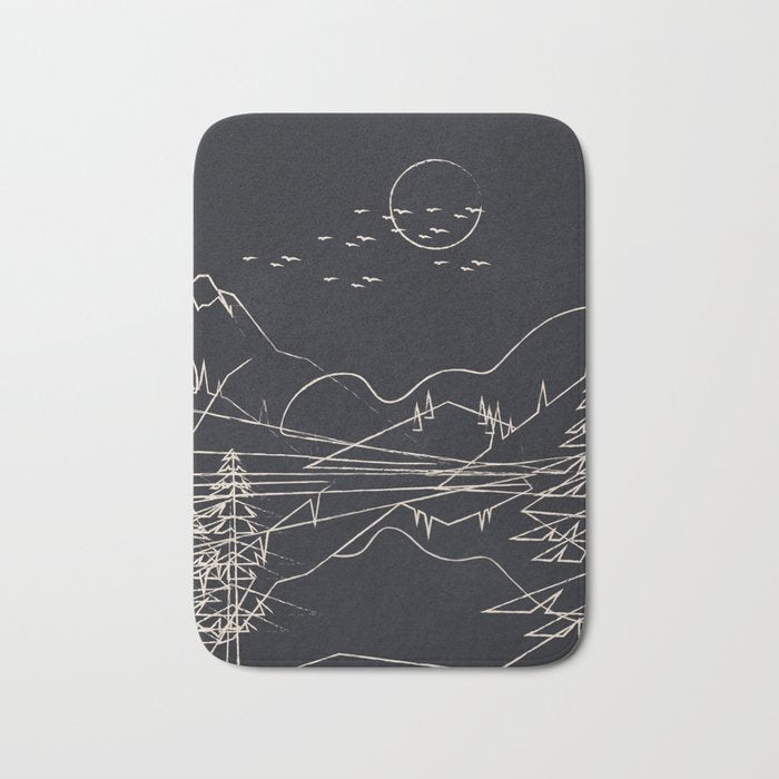 Minimalist Landscape 1 Bath Mat Gallery Image 1