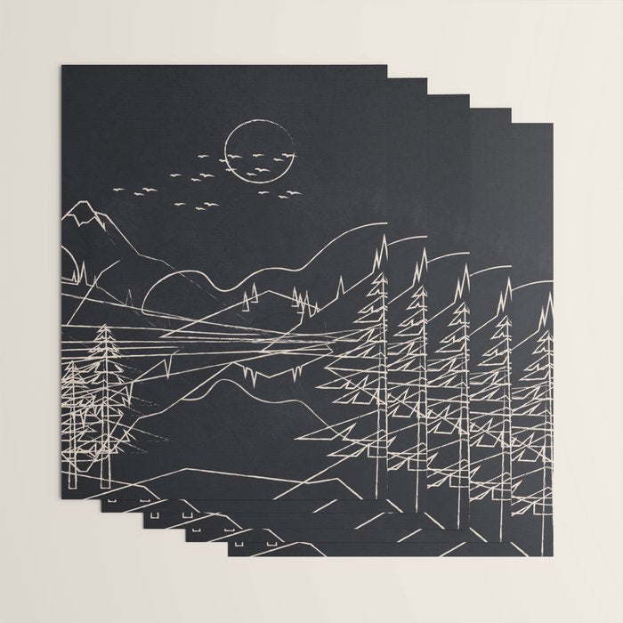 Minimalist Landscape 1 Wrapping Paper Gallery Image 3