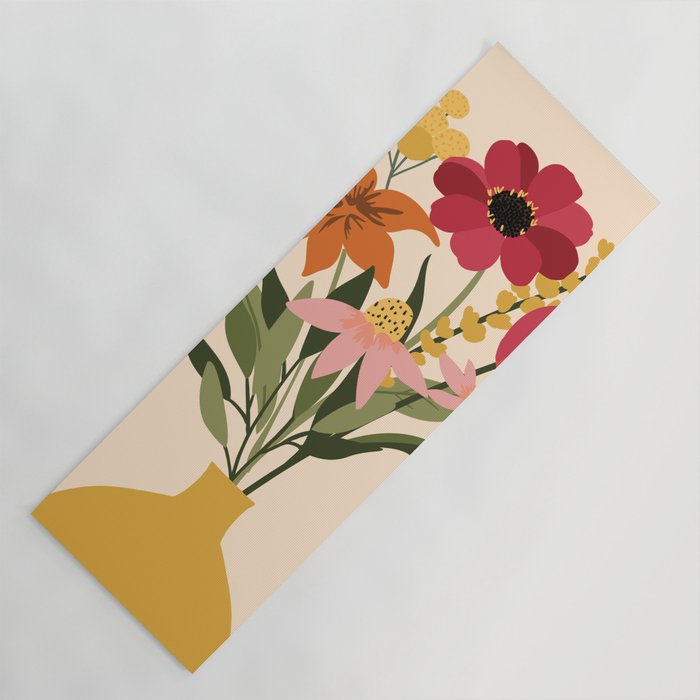Fresh Cut Cottage Flowers Yoga Mat Gallery Image 1