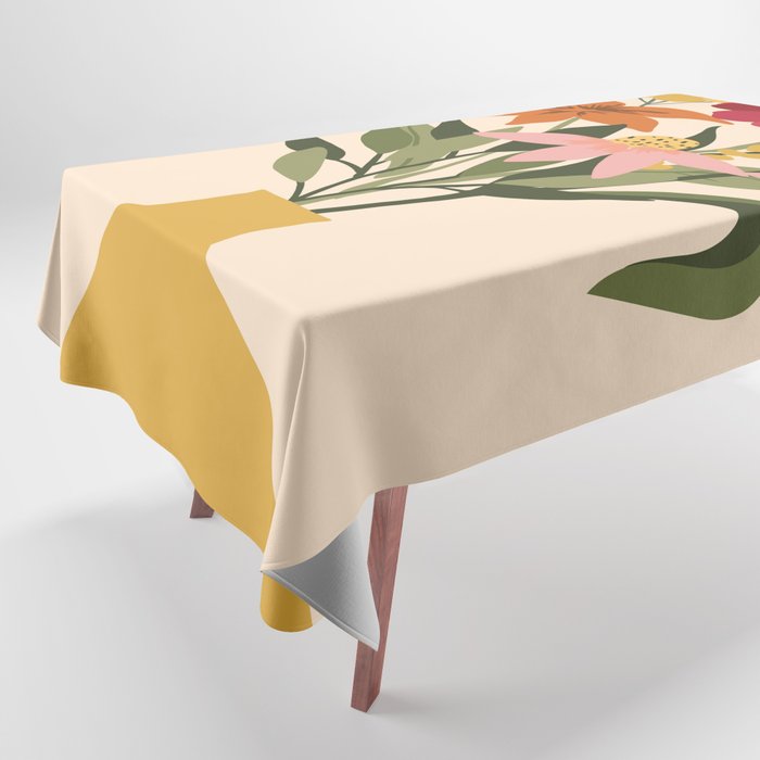 Fresh Cut Cottage Flowers Tablecloth Gallery Image 1