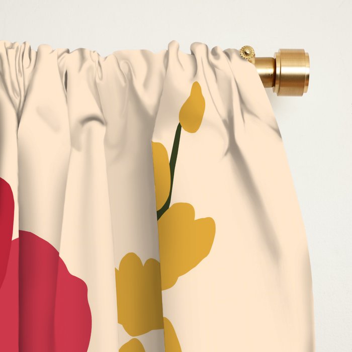 Fresh Cut Cottage Flowers Window Curtain Gallery Image 2