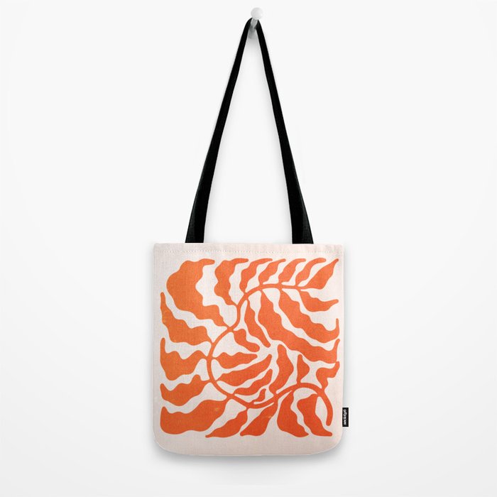 Funky Fern: Orange Peach Edition Tote Bag Gallery Image 2