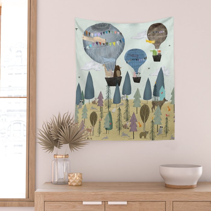 a little woodland adventure Wall Tapestry Gallery Image 2