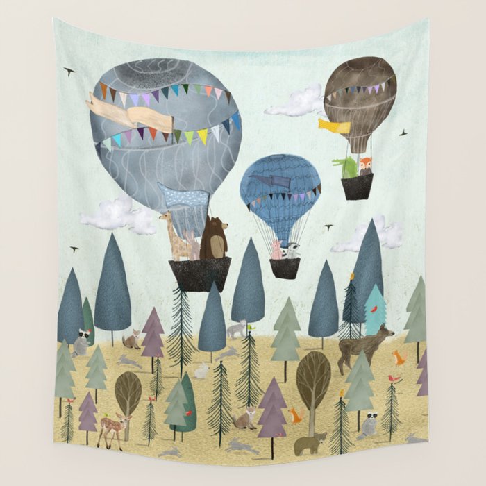 a little woodland adventure Wall Tapestry Gallery Image 4