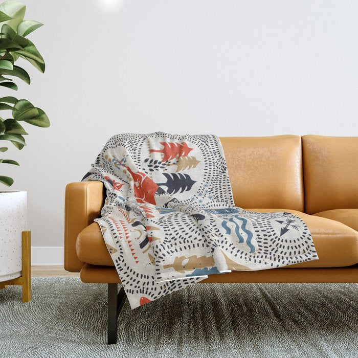 Hinking by day Throw Blanket Gallery Image 1