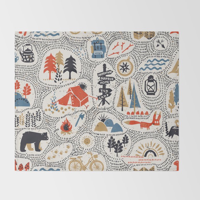 Hinking by day Throw Blanket Gallery Image 2