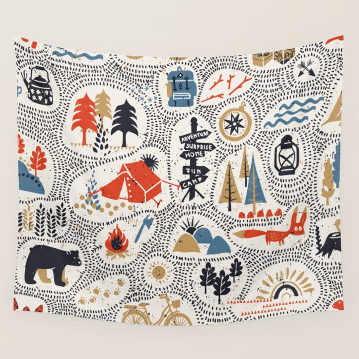 Hinking by day Wall Tapestry Gallery Image 4