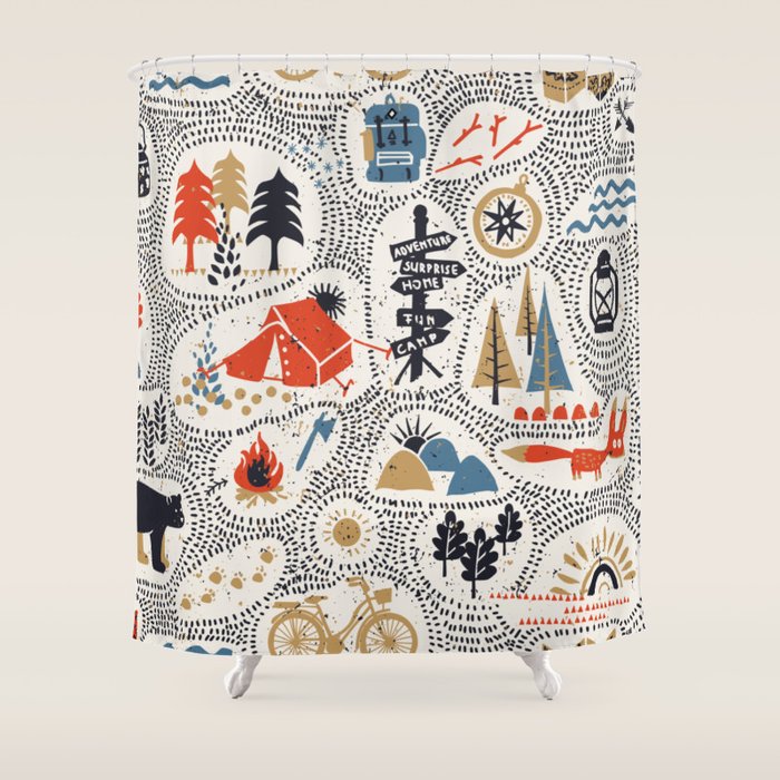 Hinking by day Shower Curtain Gallery Image 1