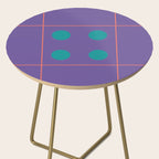 Retro Geometric Circle Grid Side Table Gallery Image 2