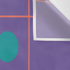 Retro Geometric Circle Grid Wall Tapestry Gallery Image 3