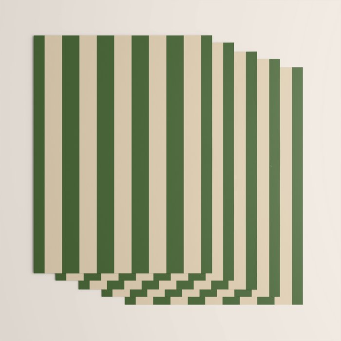 Sawdust and Pine Striped Harmony Wrapping Paper Gallery Image 3