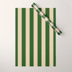 Sawdust and Pine Striped Harmony Wrapping Paper Gallery Image 1