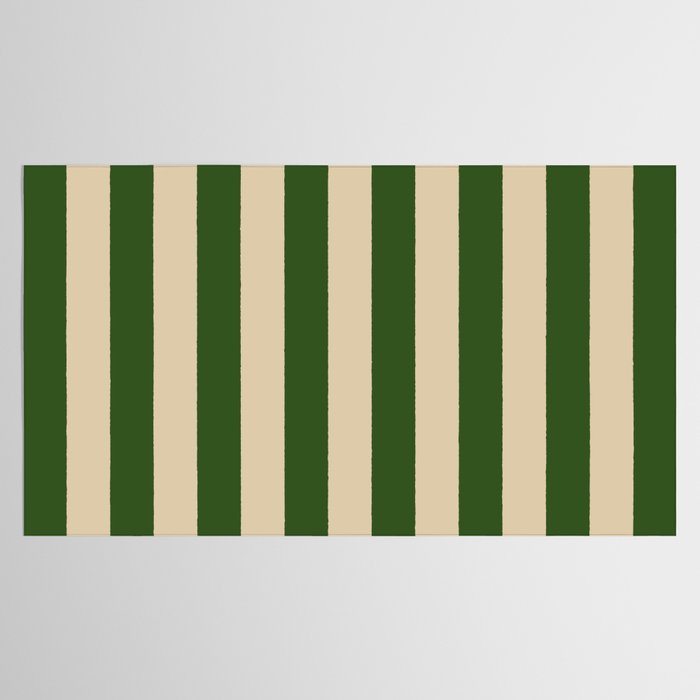Sawdust and Pine Striped Harmony Tablecloth Gallery Image 2
