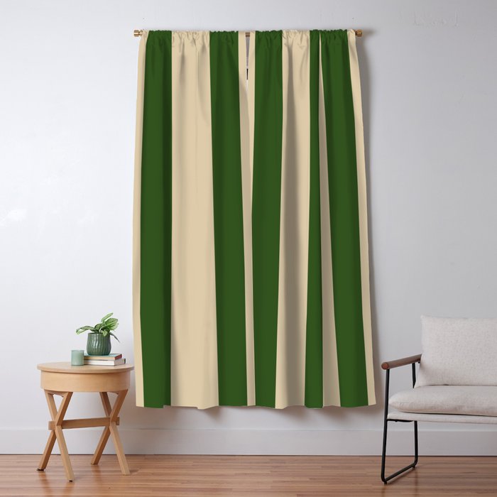Sawdust and Pine Striped Harmony Window Curtain Gallery Image 5