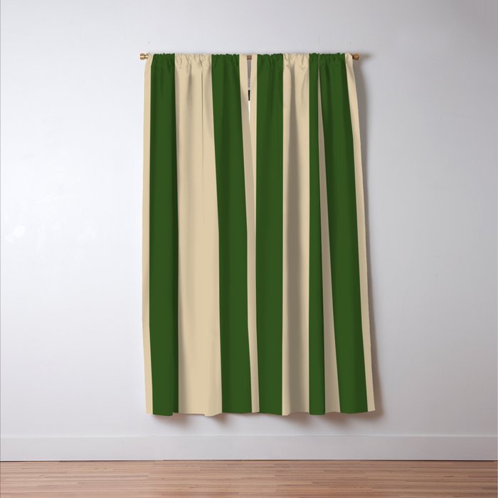 Sawdust and Pine Striped Harmony Window Curtain Gallery Image 3