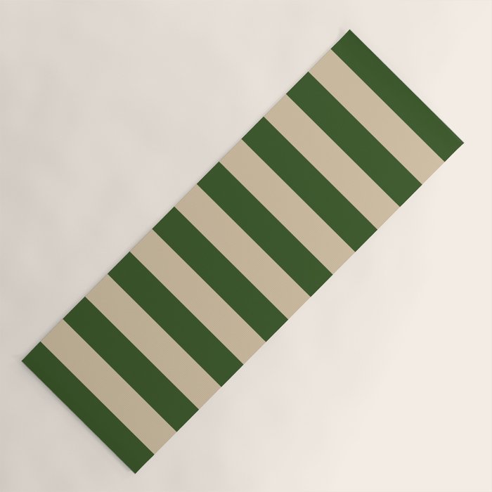 Sawdust and Pine Striped Harmony Yoga Mat Gallery Image 1