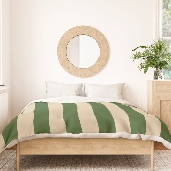 Sawdust and Pine Striped Harmony Duvet Cover Gallery Image 3