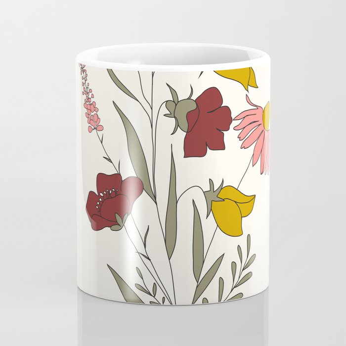 Wildflowers Bouquet Coffee Mug Gallery Image 4