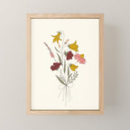 Wildflowers Bouquet Mini Art Print Gallery Image 1
