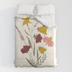 Wildflowers Bouquet Duvet Cover Gallery Image 6