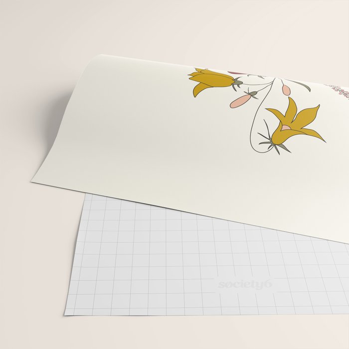 Wildflowers Bouquet Wrapping Paper Gallery Image 2