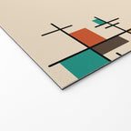 Mid Century Modern Geometric Colorful Welcome Mat Gallery Image 2