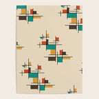 Mid Century Modern Geometric Colorful Poster Gallery Image 4