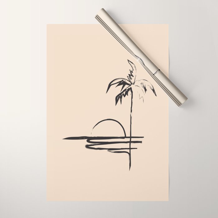 Abstract Landscape Wrapping Paper Gallery Image 1