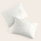 Antique White Leopard Print on White Pillow Sham Gallery Image 3