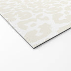 Antique White Leopard Print on White Welcome Mat Gallery Image 2