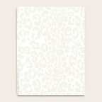Antique White Leopard Print on White Notebook Gallery Image 4