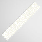 Antique White Leopard Print on White Table Runner Gallery Image 3