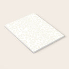 Antique White Leopard Print on White Notebook Gallery Image 3