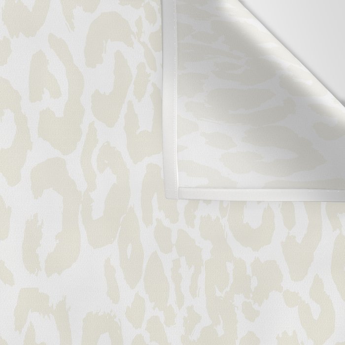 Antique White Leopard Print on White Wall Tapestry Gallery Image 3