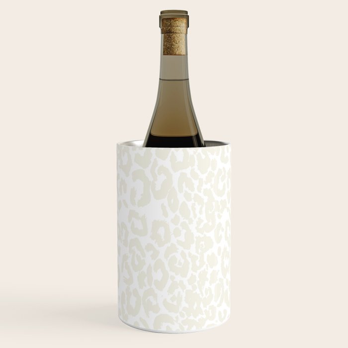Antique White Leopard Print on White Wine Chiller Gallery Image 3