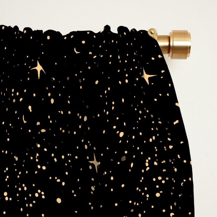 Star Collector Dark GOLD Version Window Curtain Gallery Image 2
