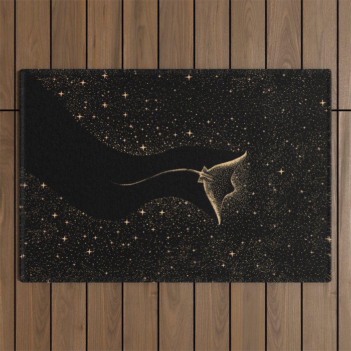 Star Collector Dark GOLD Version Outdoor Rug Gallery Image 1