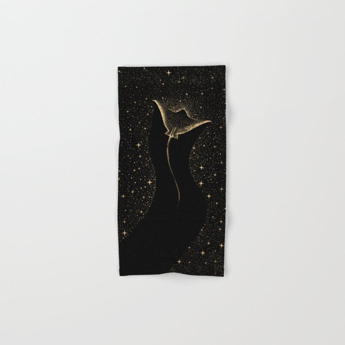 Star Collector Dark GOLD Version Bath Towel Gallery Image 1