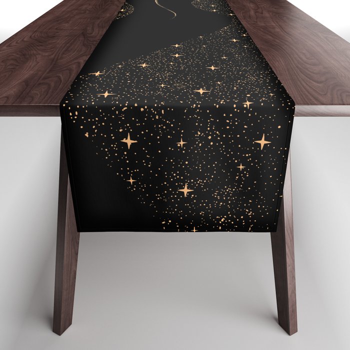 Star Collector Dark GOLD Version Table Runner Gallery Image 1