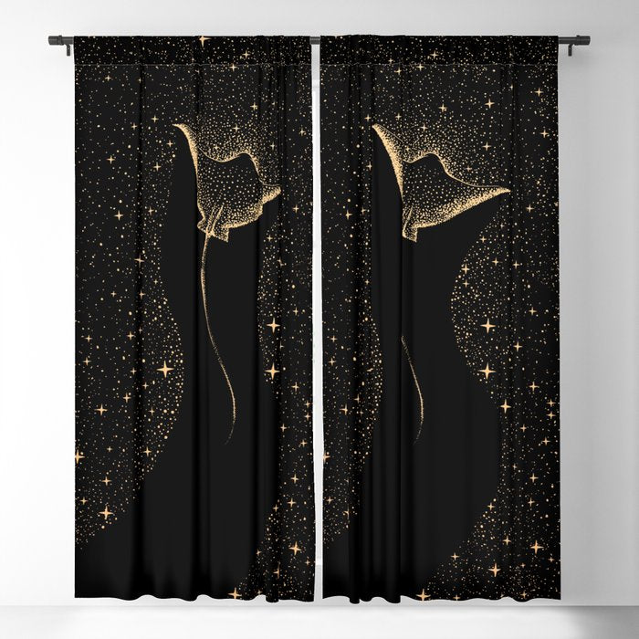 Star Collector Dark GOLD Version Window Curtain Gallery Image 5